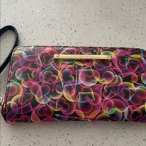 Betsey Johnson Multicolor Heart Clutch